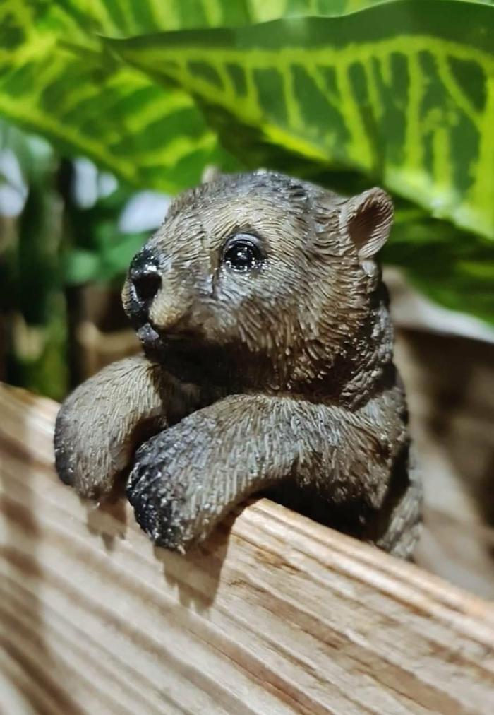 Animal Pot Sitter – Wombat  |  Pot Accessories Garden Accessories Garden Accessories