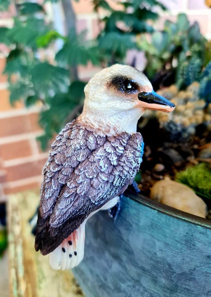 Bird Pot Sitter – Kookaburra  |  Pot Accessories Garden Accessories Garden Accessories