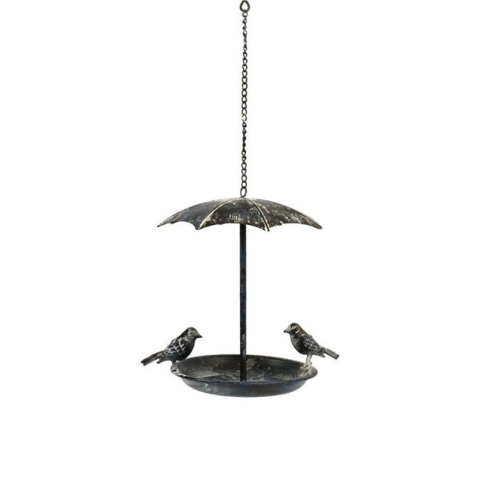 Black Metal Umbrella Bird Feeder  |  Garden Accessories Bird Feeders Bird Feeders