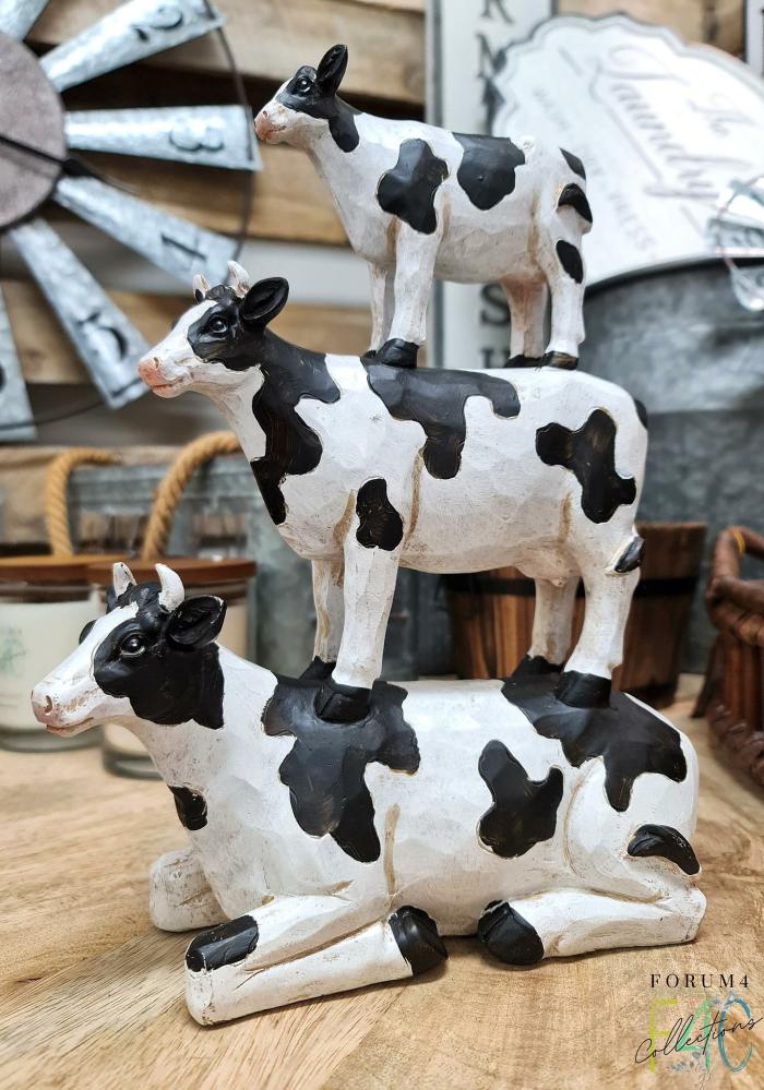 Black & White Farm Cows Stack  |  Cow Lovers Accessories Accessories