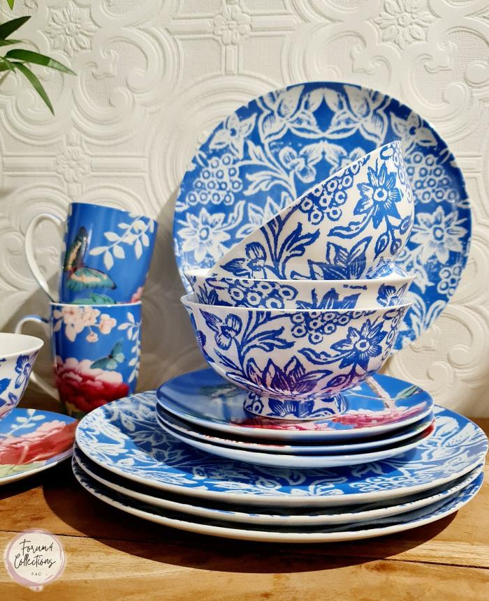 Blue Cornflower 4X Person Dinner Setting  |  Dinnerware Dinnerware Dinnerware