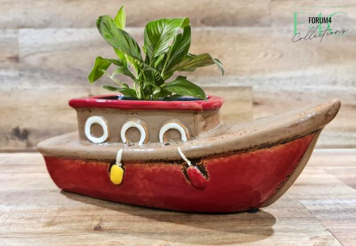 Boat Pot – Small – Red  |  Planters & Vases Planters & Vases Planters & Vases