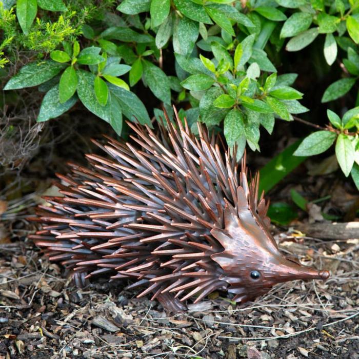 Bronze Metalic Metal Garden Echidna  |  Metal Decor Garden Creatures Garden Creatures