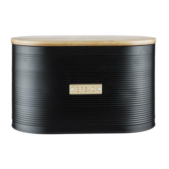 Canister – Bread Bin – Black Corrugated  |  Canisters Canisters Canisters