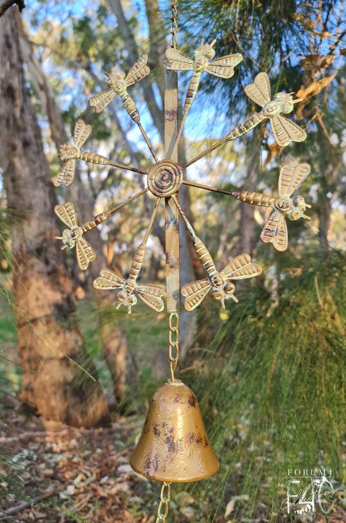 Carousel Wind Chime – Dragonfly – Green  |  Wind Chimes Garden Accessories Garden Accessories