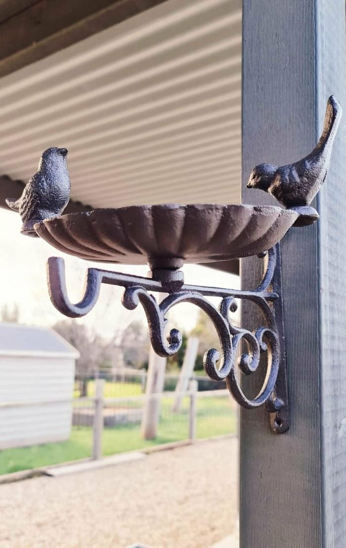 Cast Iron Bird Feeder With Hook  |  Metal Decor Bird Feeders Bird Feeders