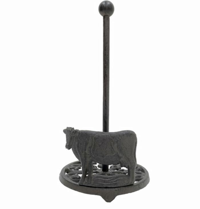 Cast Iron Cow Paper Towel Holder  |  Cast Iron Cast Iron Cast Iron