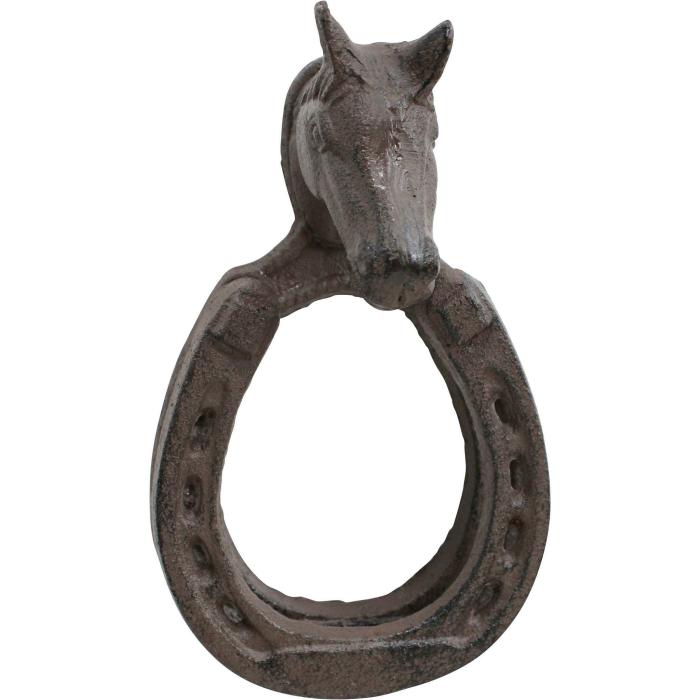 Cast Iron Horse Horseshoe Door Knocker  |  Cast Iron Cast Iron Cast Iron