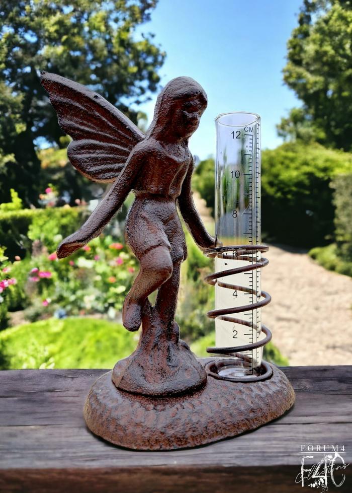 Cast Iron Magical Fairy Rain Gauge  |  Garden Accessories Cast Iron Cast Iron