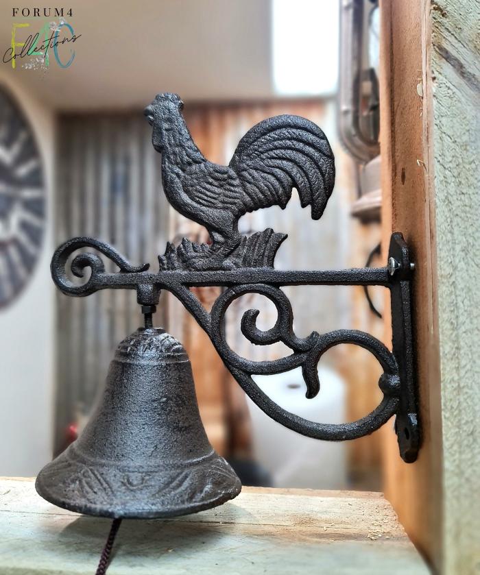 Cast Iron Rooster Door Bell  |  Cast Iron Cast Iron Cast Iron