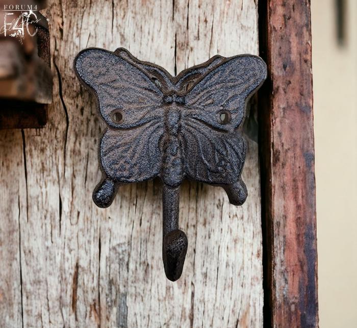 Cast Iron Single Butterfly Hook  |  Cast Iron Cast Iron Cast Iron