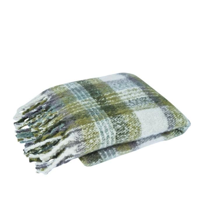 Classic Farmhouse Faux Mohair Throw Blanket – Forest Green  |  Throw Blankets Homewares Throw Blankets