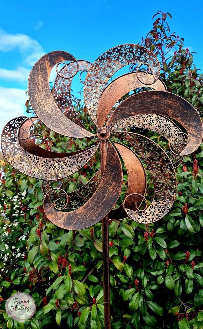 Copper Lace Metal Wind Spinner  |  Windspinners Outdoor Gardenwares Windspinners