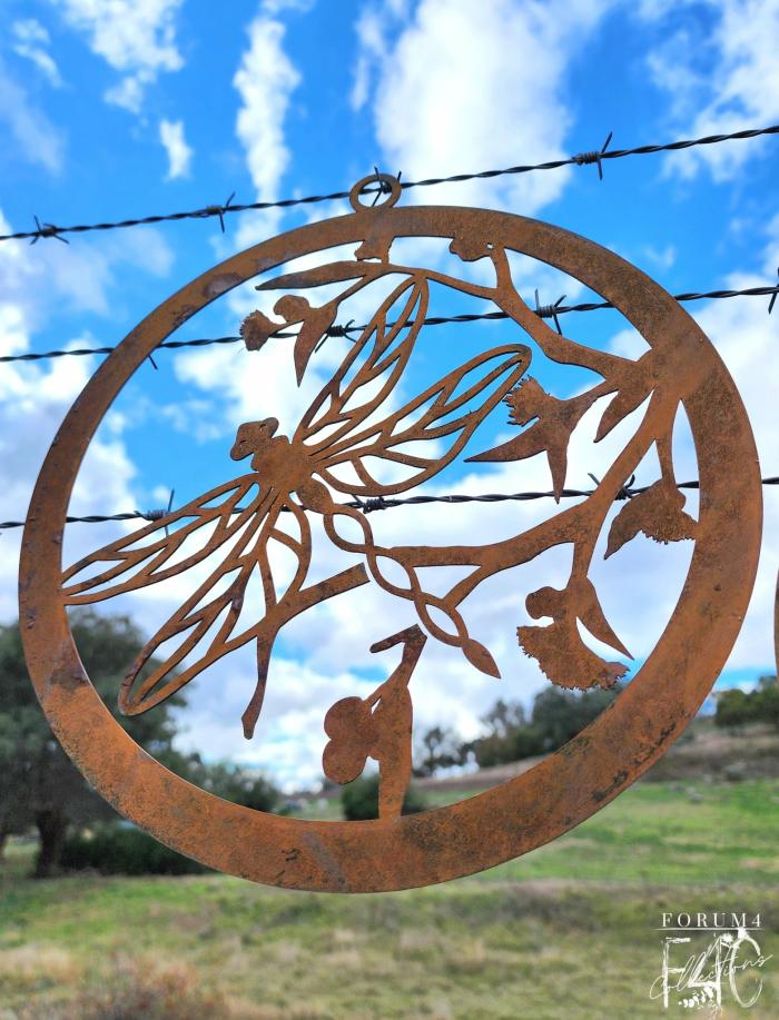 Corten Steel Rusty Single Ring Dragonfly – Blossom Twist  |  Rusty Garden Items Outdoor Gardenwares Outdoor Wall Art