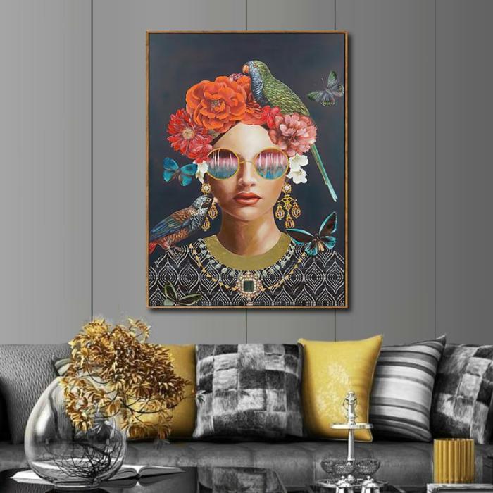 Dahlia – Framed Canvas Art  |  Framed Wall Canvas Art Framed Wall Canvas Art Framed Wall Canvas Art