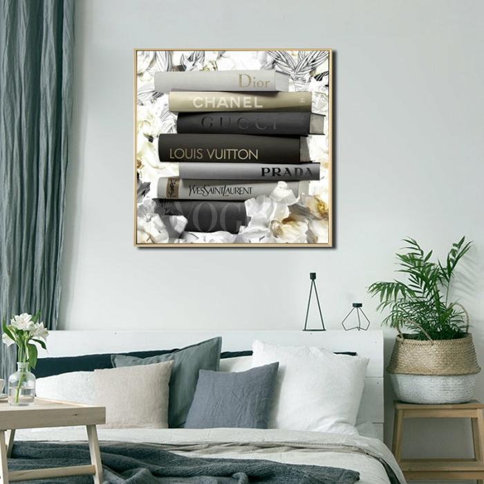 Designer Books – Framed Brushed Canvas Wall Decor  |  Framed Wall Canvas Art Framed Wall Canvas Art Framed Wall Canvas Art