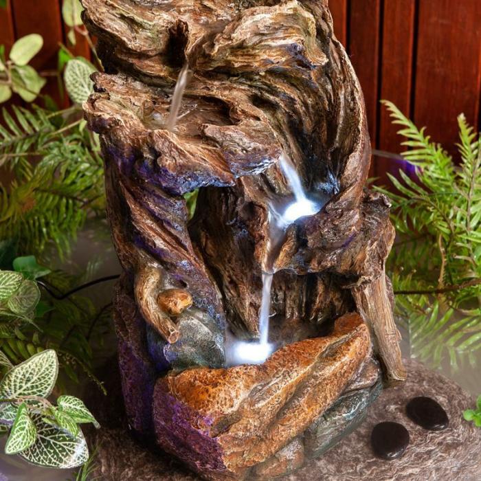 Driftwood Rock Water Fountain Feature  |  Water Features Outdoor Gardenwares Water Features