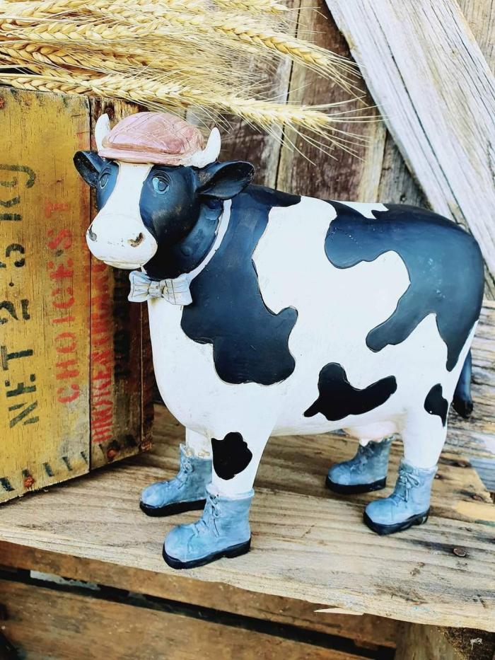 Farmyard Cow In Boots – Black & White  |  Cow Lovers Accessories Accessories