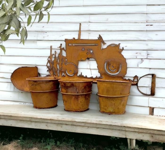 Farmyard Tractor Rusty Shovel Wall Planter  |  Planters & Vases Planters & Vases Planters & Vases