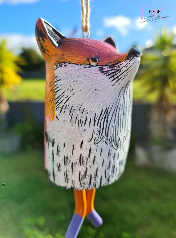 Finnick The Fox – Whimsical Wind Chime  |  Wind Chimes Garden Accessories Garden Accessories