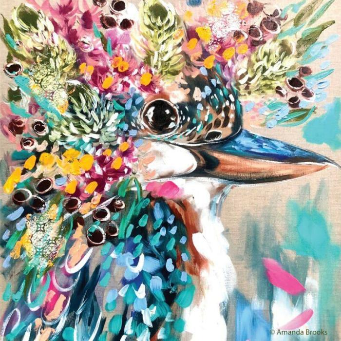 Flora Kookaburra Coaster – Artist Lab  |  Coasters Coasters Coasters