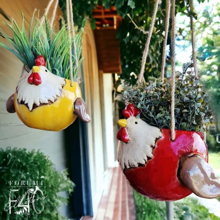 Flying Chook Planter – Red & Yellow Duo  |  Planters & Vases Planters & Vases Planters & Vases