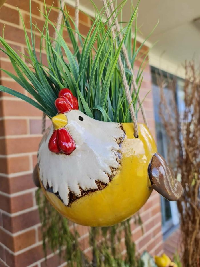 Flying Chook Planter – Yellow  |  Planters & Vases Planters & Vases Planters & Vases