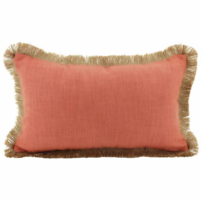 Fringed Border Rust Cushion 30 X 50  |  Cushions Cushions Cushions