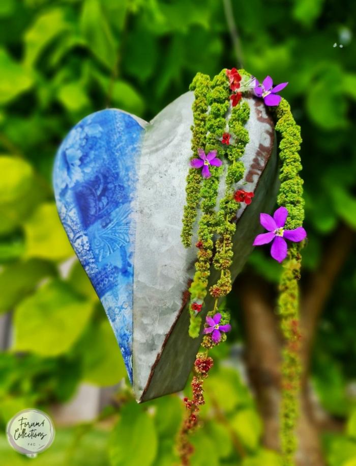 Galvanized Blue Heart Hanging Planter  |  Planters & Vases Planters & Vases Planters & Vases