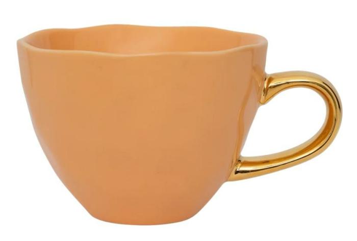 Good Morning Large Stonware Mug – Apricot Nectar  |  Mugs Kitchenware Mugs