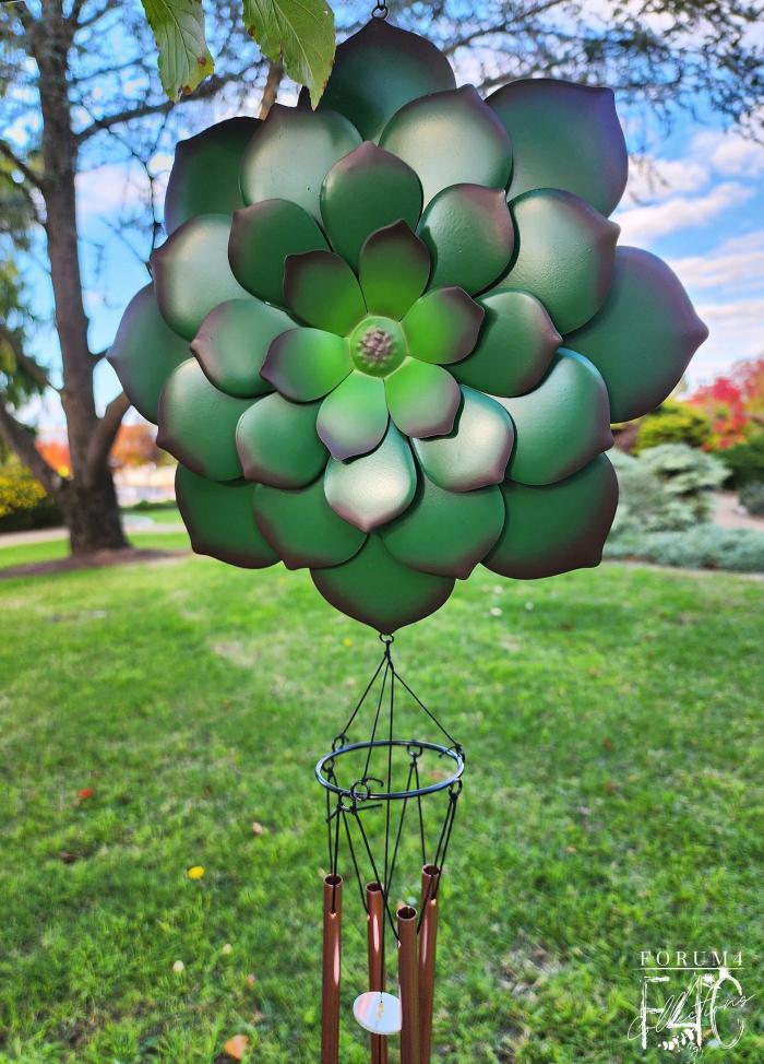 Green Succulent Wind Chime  |  Wind Chimes Garden Accessories Garden Accessories