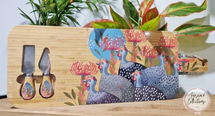 Grey Guinea Fowls – Bamboo Serving Platter  |  Serving Platters Catering & Tableware Catering & Tableware