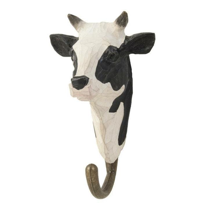 Hand Carved Hook – Cow  |  Hooks Accessories Accessories