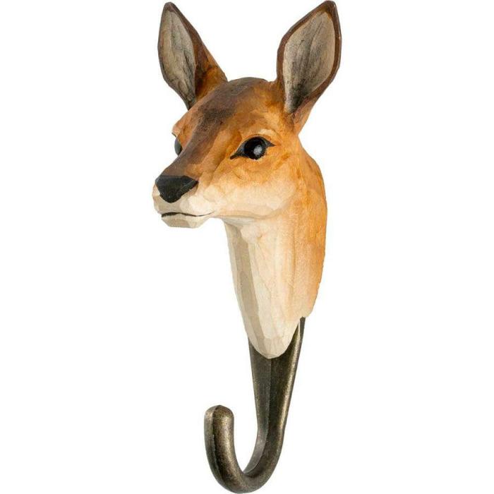 Hand Carved Hook – Roe Deer  |  Accessories Accessories Accessories