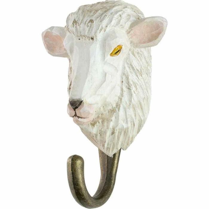 Hand Carved Hook – Sheep  |  Hooks Accessories Accessories