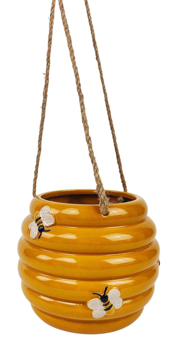 Hanging Honeycomb Planter  |  Bee Lovers Bee Lovers Bee Lovers