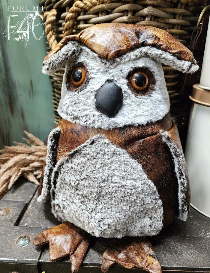 Hedwig The Owl – Faux Leather Doorstop  |  Doorstops Doorstops Doorstops