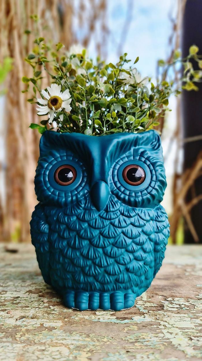 Hoot Planter – Teal Owl  |  Planters & Vases Planters & Vases Planters & Vases