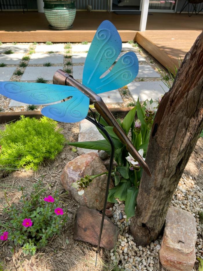 Large Blue Dragonfly Garden Stake  |  Garden Accessories Garden Accessories Garden Accessories