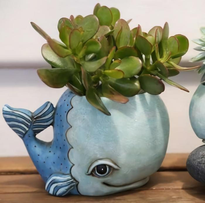 Large Blue Whale Planter  |  Planters & Vases Planters & Vases Planters & Vases