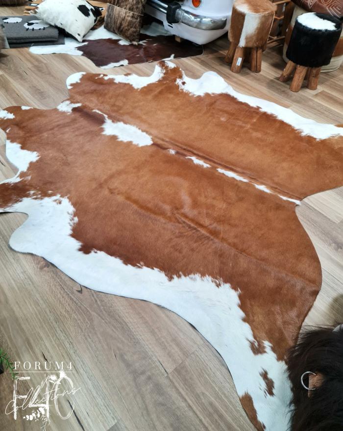 Large Genuine Cow Hide Floor Rug Hereford Brown  |  Floor Rugs Cow Lovers Cow Lovers