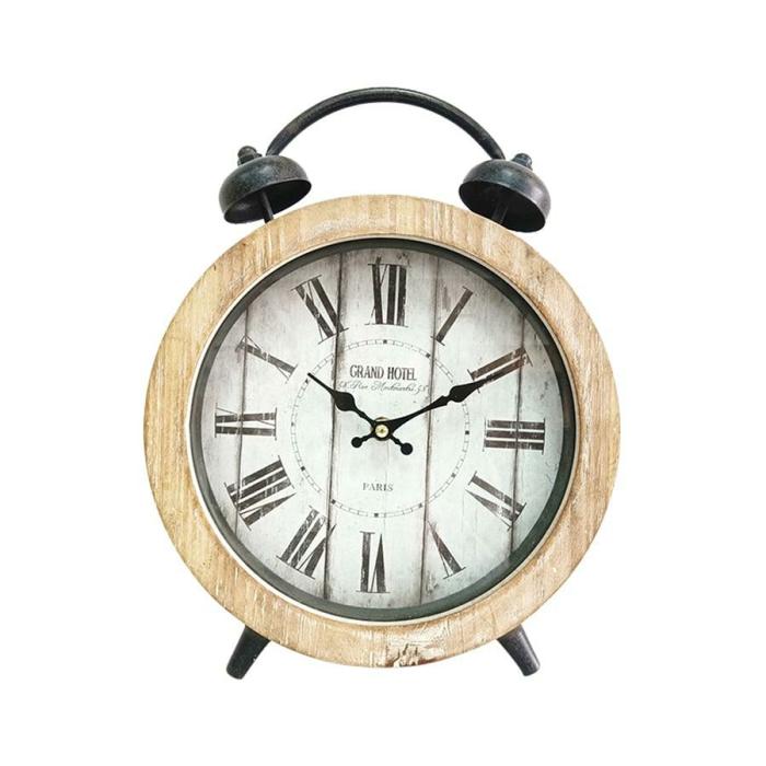 Large ‘Grand Hotel’ Tabletop Clock W/Faux Alarm  |  Clocks Clocks Clocks