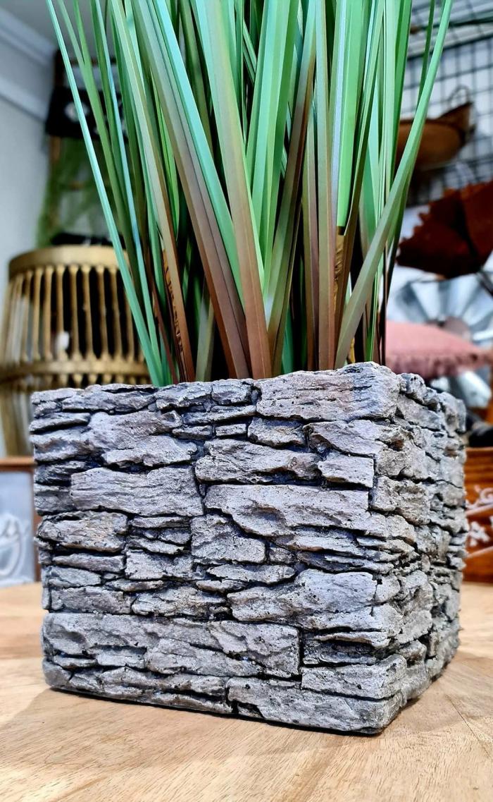 Large Grey Stone Look Cement Pot  |  Planters & Vases Planters & Vases Planters & Vases