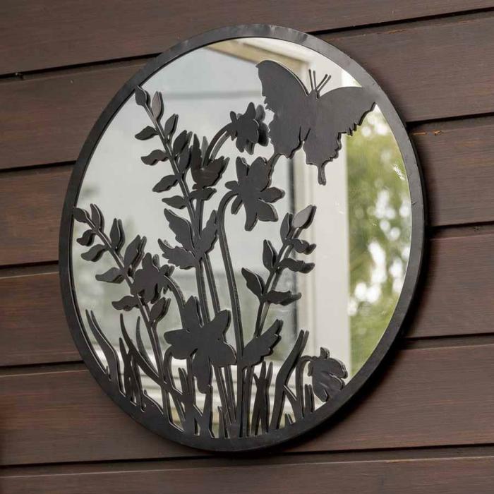 Lasercut Butterfly W/Mirror Wallart – Indoor / Outdoor  |  Outdoor Wall Art Outdoor Gardenwares Outdoor Wall Art