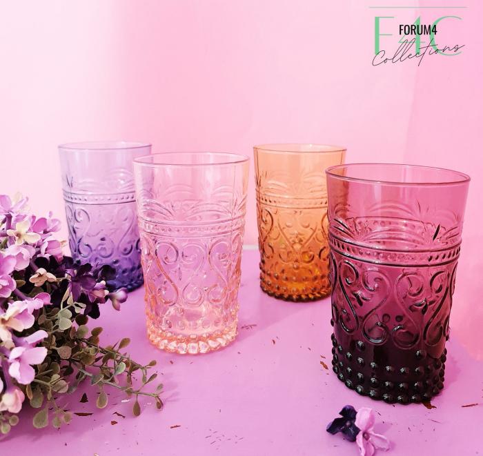 Luxury 4Pc Luminous Sunset Glass Tumblers  |  Glassware Glassware Glassware