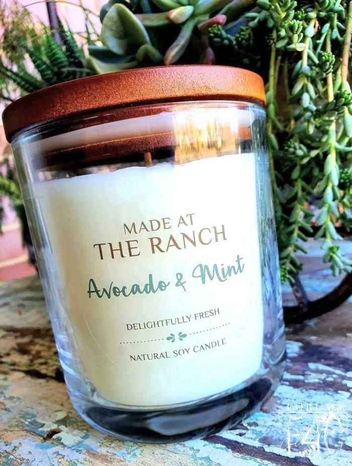 Made At Ranch Xl Candle – Avocado & Mint  |  Candles Candles Candles