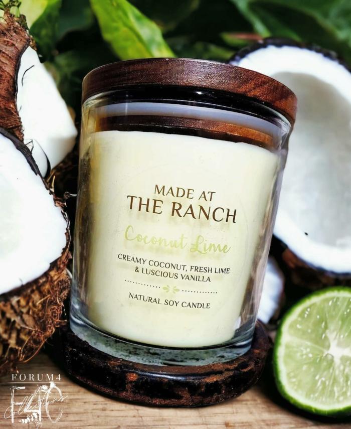 Made At Ranch Xl Candle – Coconut & Lime  |  Candles Candles Candles