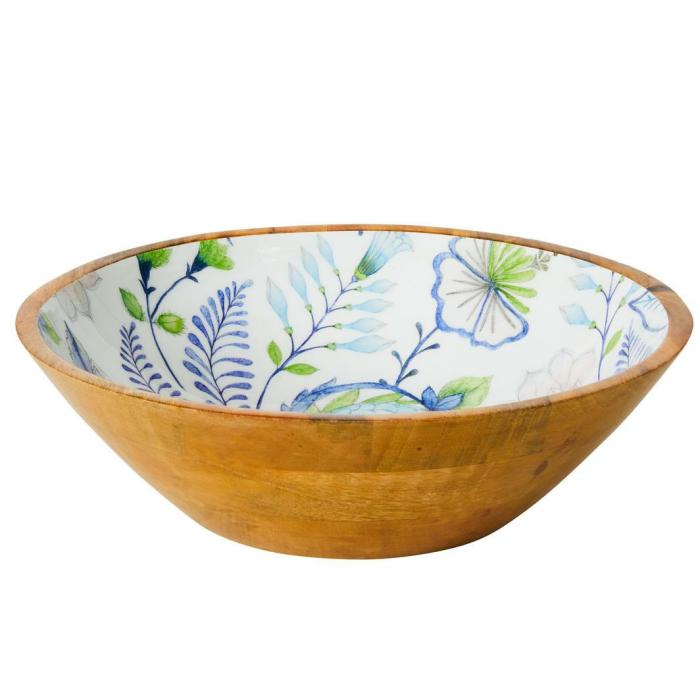 Mangowood – Large Bowl Ziba Pink / Blue 34Cm  |  Catering & Tableware Catering & Tableware Catering & Tableware