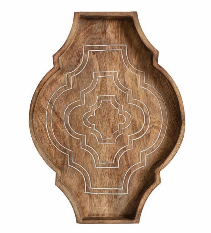 Mangowood Quatrefoil Handcrafted Tray  |  Catering & Tableware Catering & Tableware Catering & Tableware