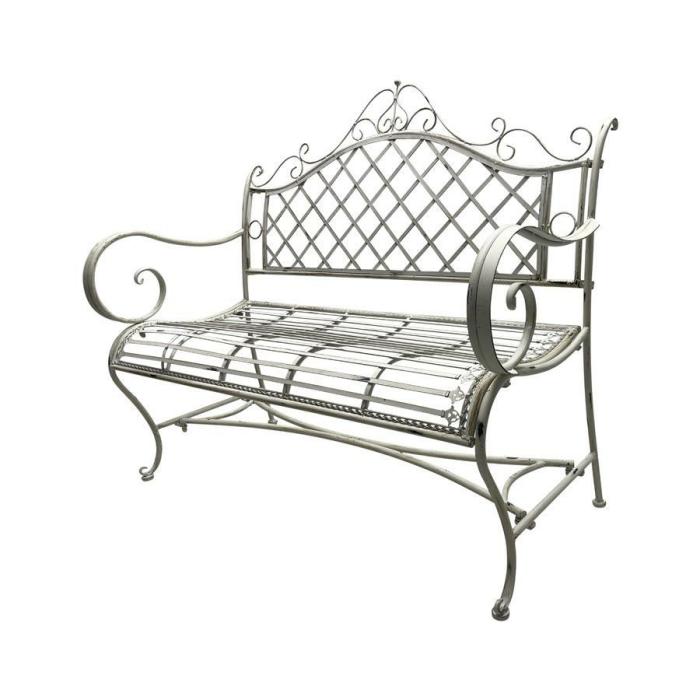 Martinique Garden Bench 115 X 50 X 100Cm  |  Metal Decor Garden Accessories Garden Accessories